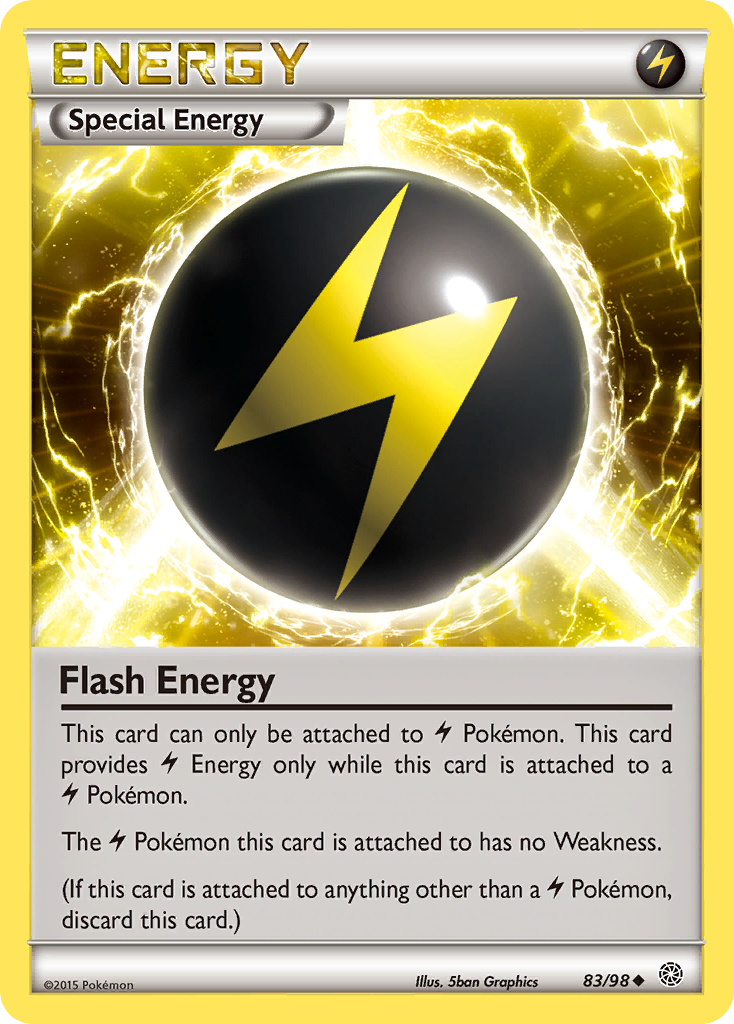 Flash Energy Pokémon card, Ancient Origins, AOR #83