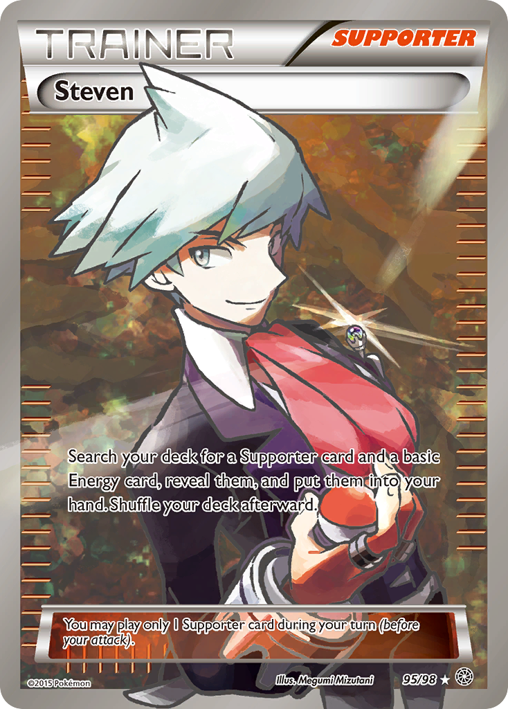 Steven Pokémon card, Ancient Origins, AOR #95