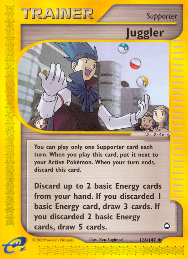 Juggler Pokémon kartı, Aquapolis, AQ #126 Juggler Pokémon kartı, Aquapolis, AQ #126