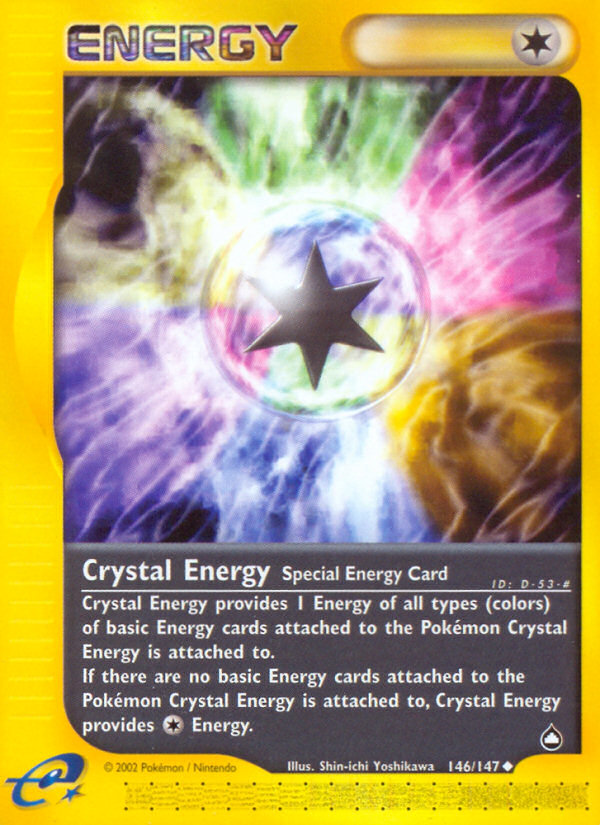 Crystal Energy Pokémon kartı, Aquapolis, AQ #146