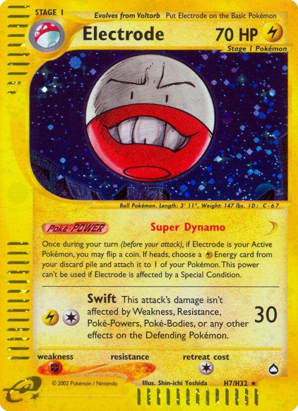Electrode Pokémon kartı, Aquapolis, AQ #H7