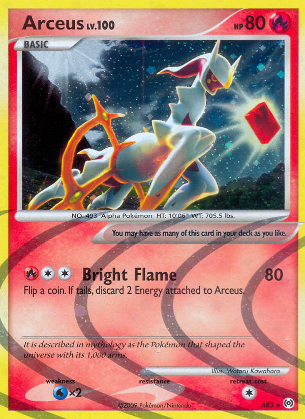 Arceus Pokémon kartı, Arceus, AR #AR3