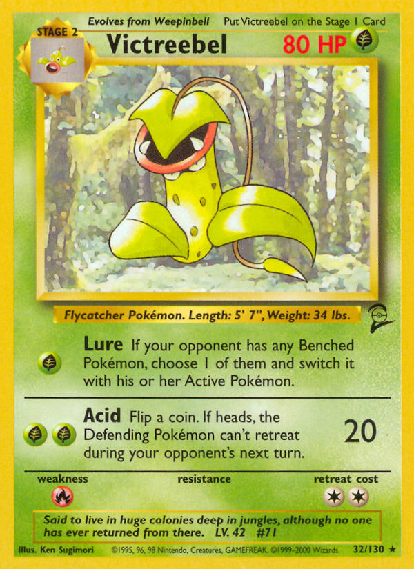 Victreebel Pokémon card, Base Set 2, B2 #32