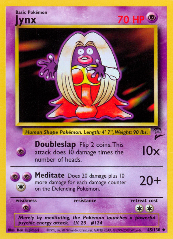 Jynx Pokémon kartı, Base Set 2, B2 #45