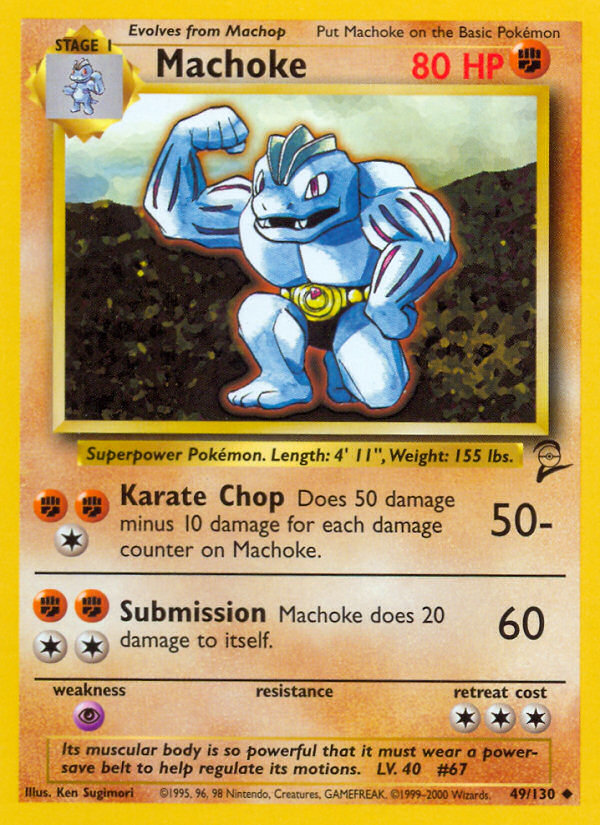 Machoke Pokémon kartı, Base Set 2, B2 #49