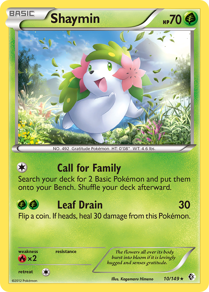 Shaymin Pokémon kartı, Boundaries Crossed, BCR #10