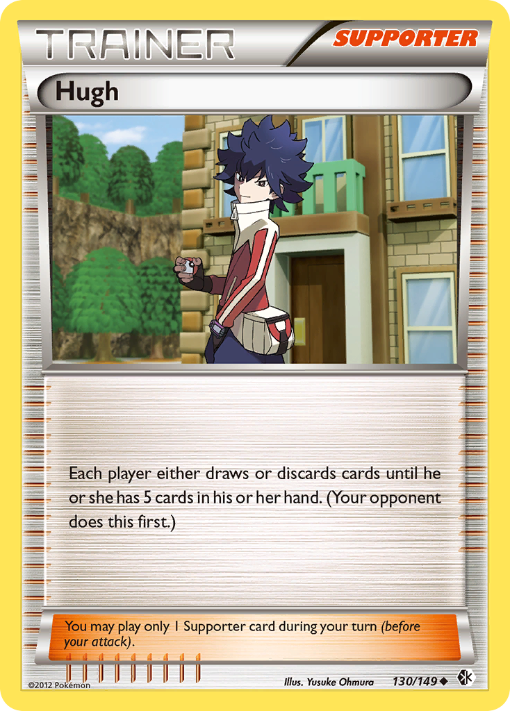 Hugh Pokémon card, Boundaries Crossed, BCR #130