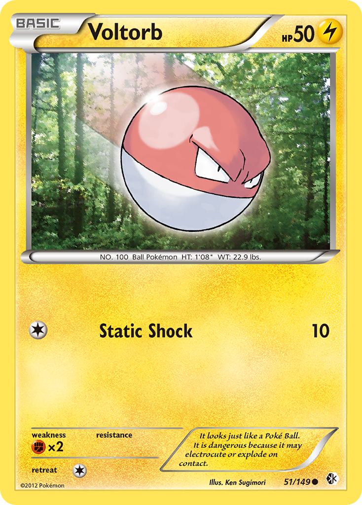 Voltorb Pokémon kartı, Boundaries Crossed, BCR #51