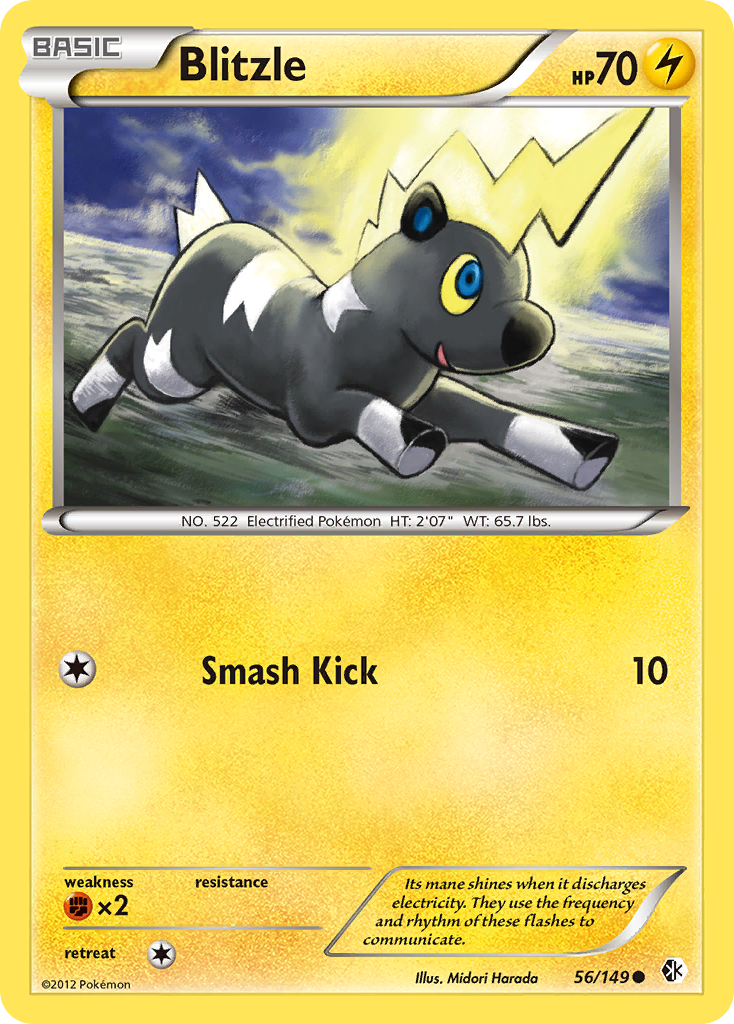 Blitzle Pokémon kartı, Boundaries Crossed, BCR #56