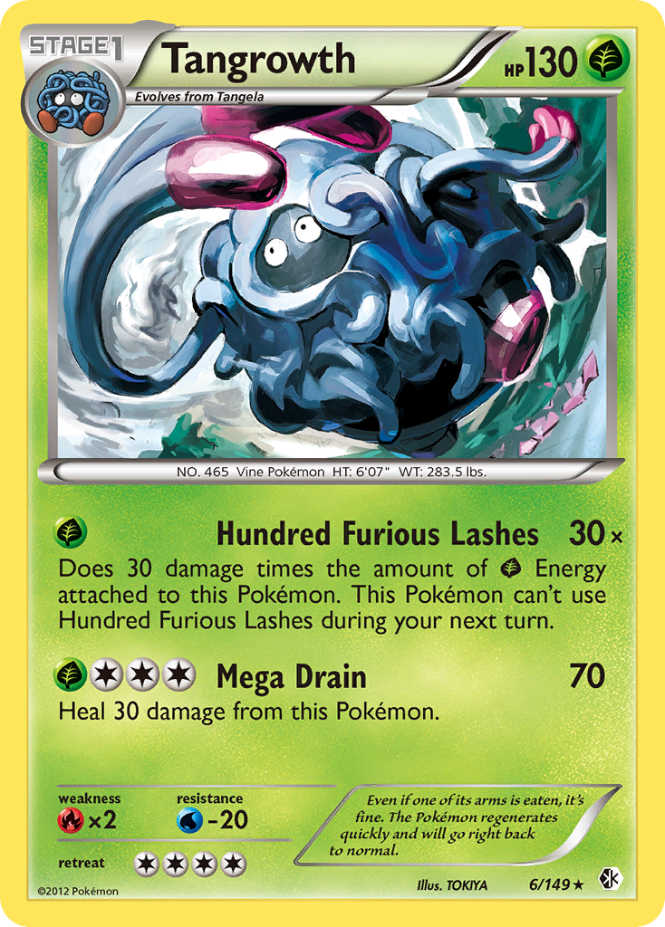 Tangrowth Pokémon kartı, Boundaries Crossed, BCR #6