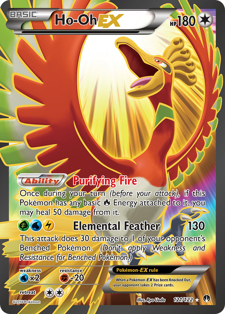 Ho-Oh-EX Pokémon kartı, BREAKpoint, BKP #121