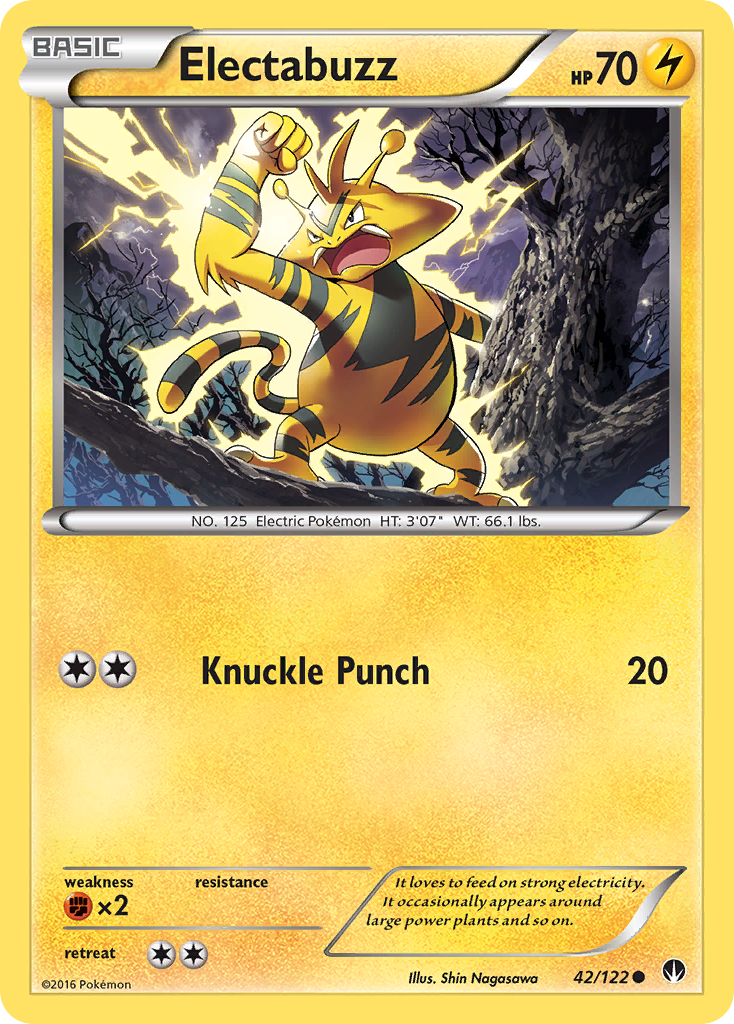 Electabuzz Pokémon kartı, BREAKpoint, BKP #42