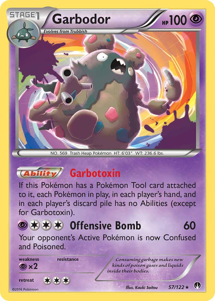 Garbodor Pokémon kartı, BREAKpoint, BKP #57