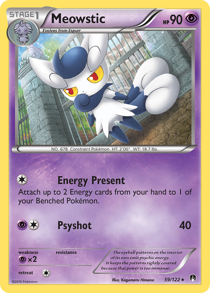 Meowstic Pokémon kartı, BREAKpoint, BKP #59