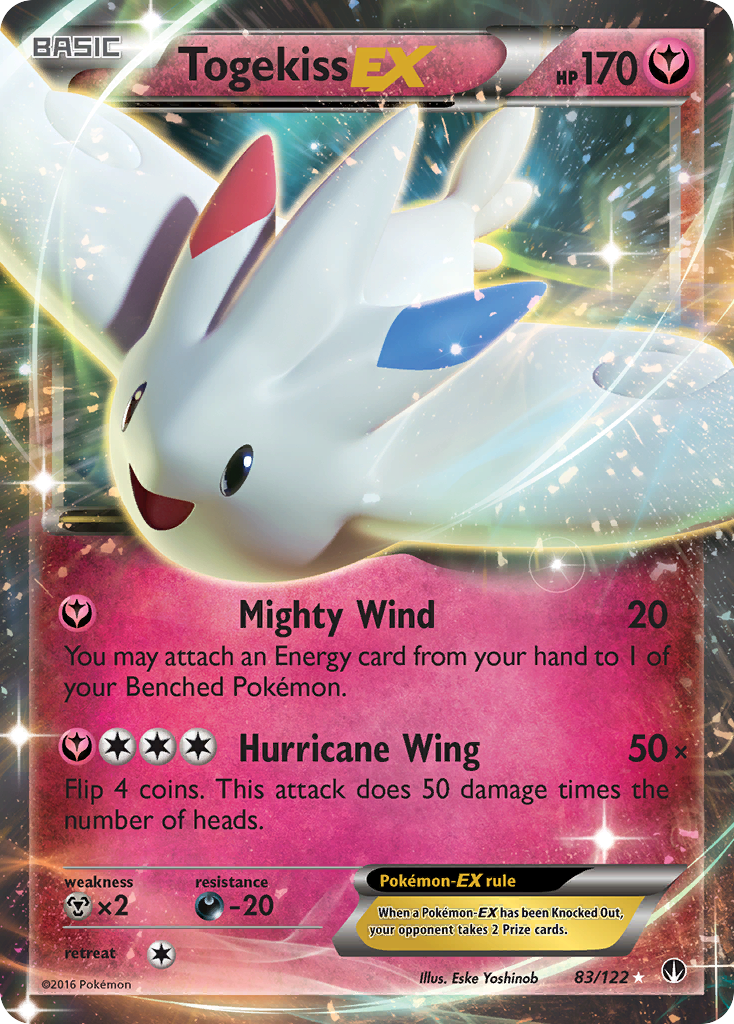 Togekiss-EX Pokémon card, BREAKpoint, BKP #83