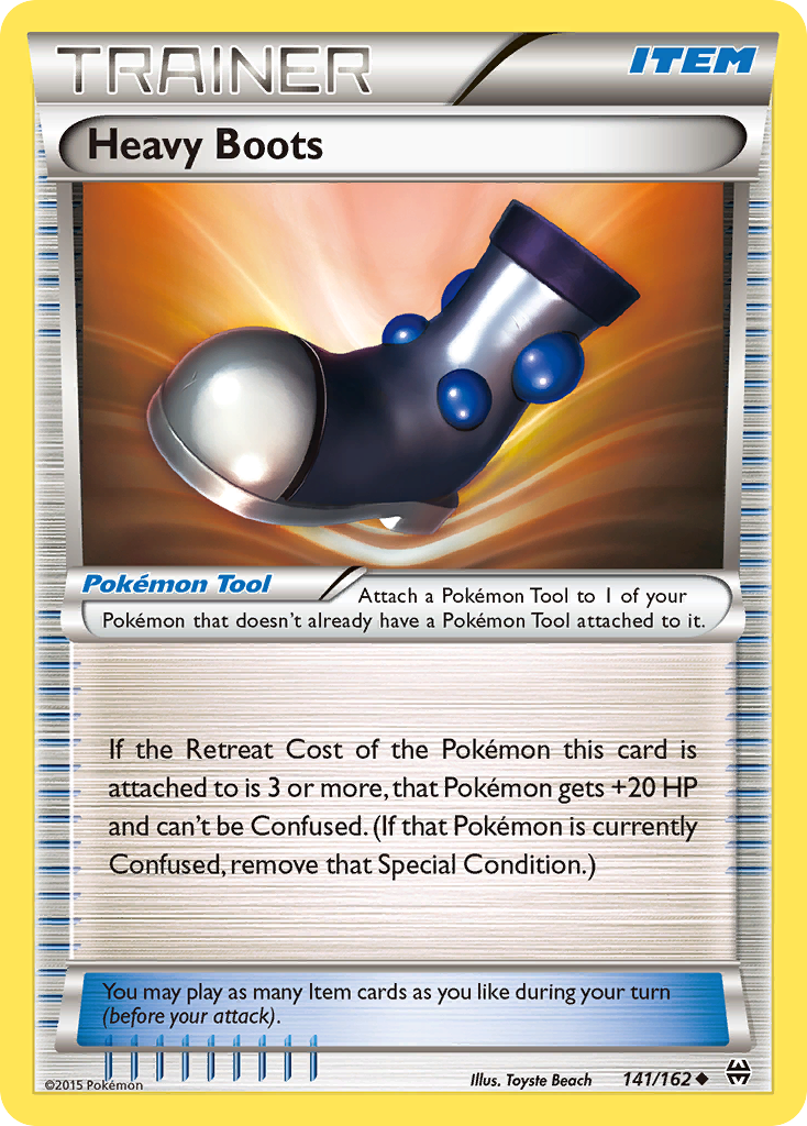 Heavy Boots Pokémon card, BREAKthrough, BKT #141