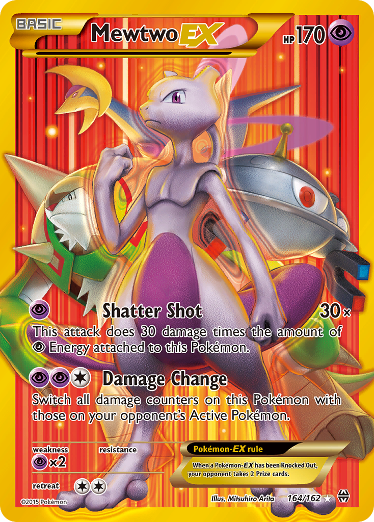 Mewtwo-EX Pokémon card, BREAKthrough, BKT #164