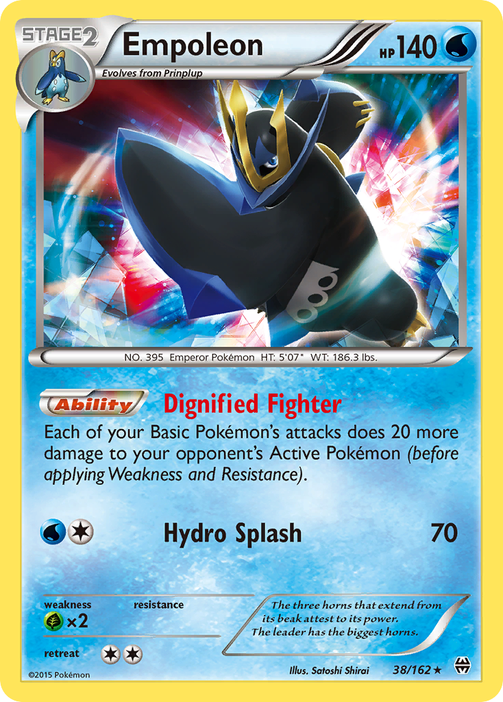 Empoleon Pokémon card, BREAKthrough, BKT #38