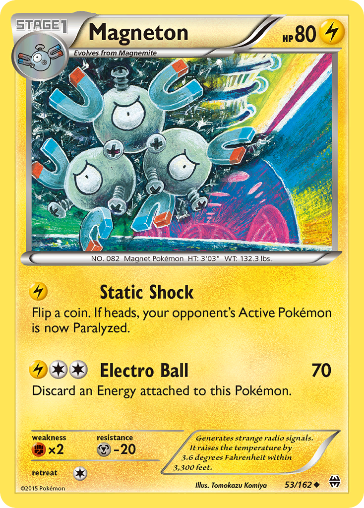 Magneton Pokémon card, BREAKthrough, BKT #53