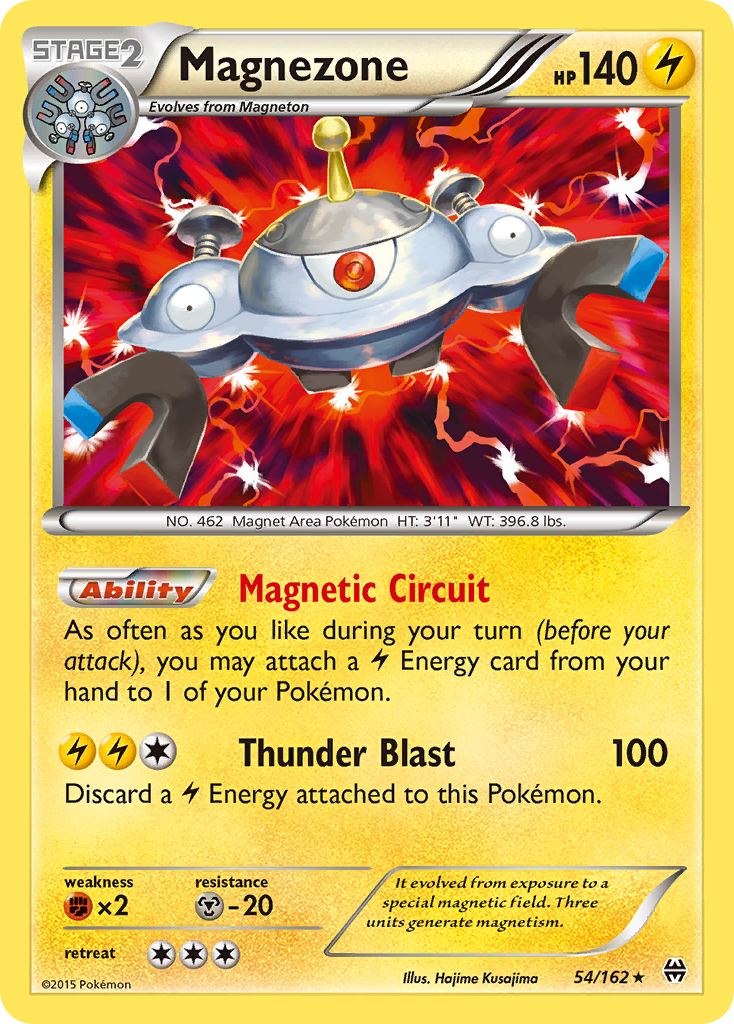 Magnezone Pokémon card, BREAKthrough, BKT #54