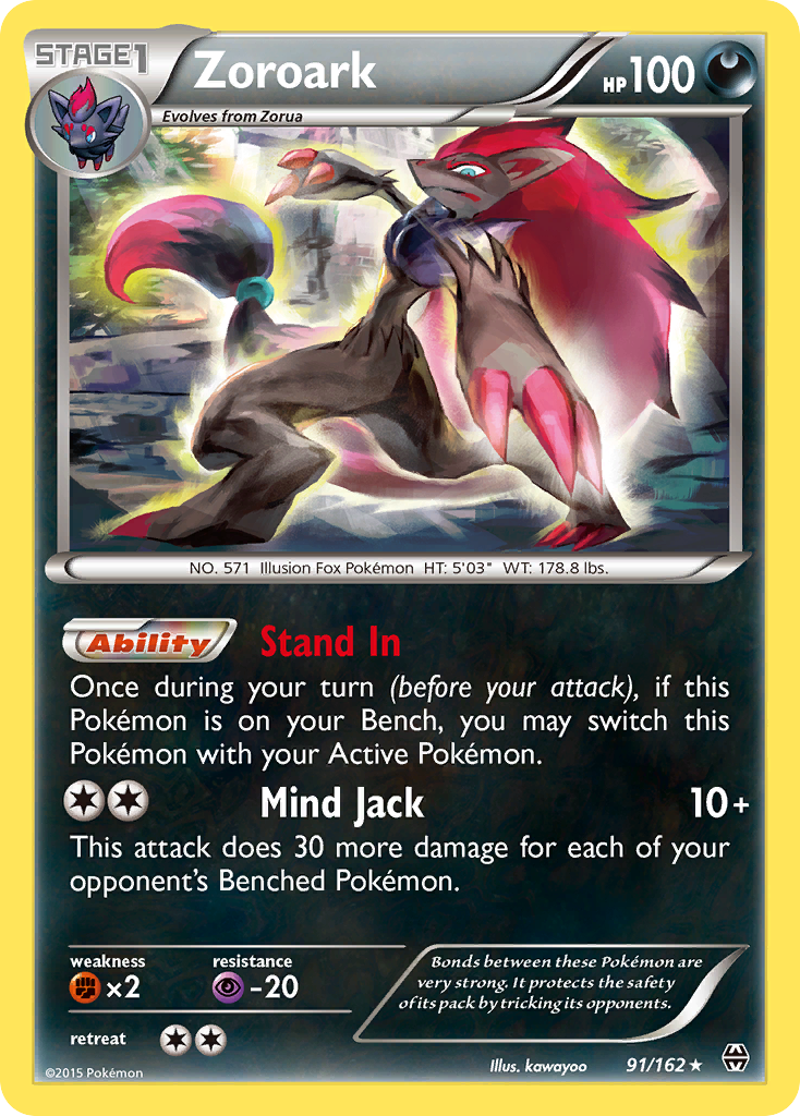 Zoroark Pokémon kartı, BREAKthrough, BKT #91