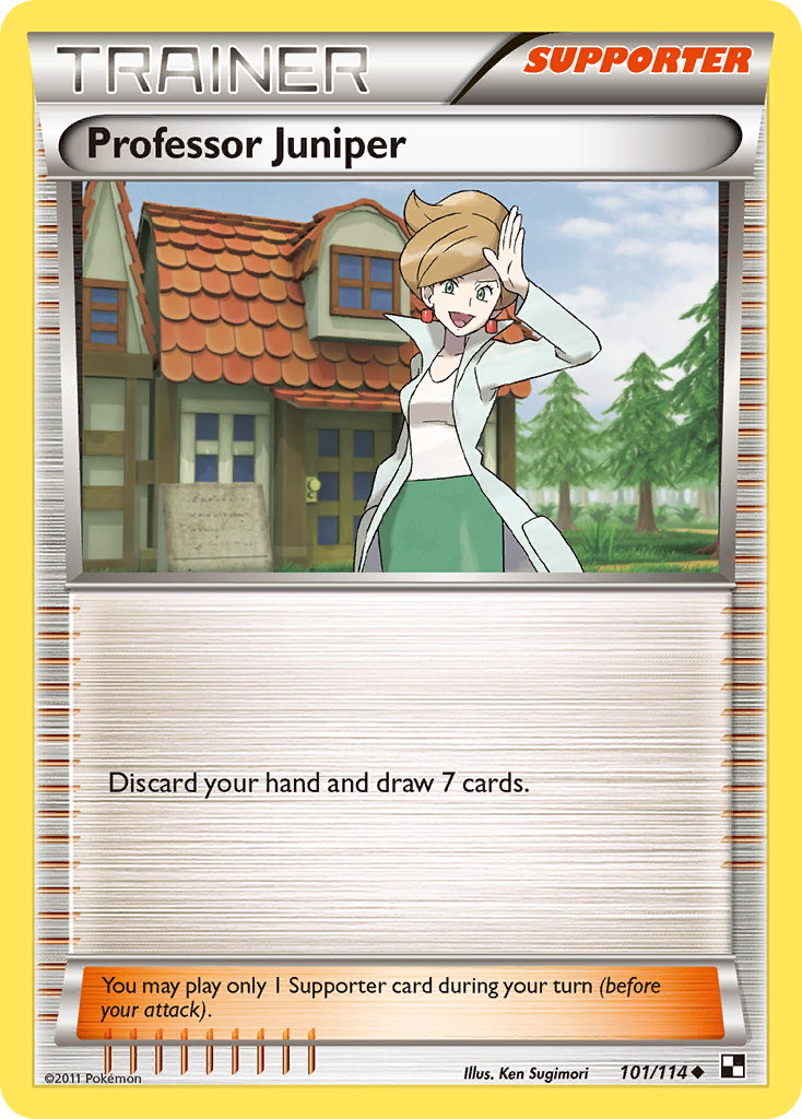 Professor Juniper Pokémon kartı, Black & White, BLW #101