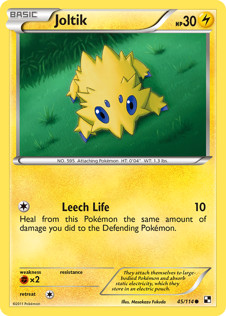 Joltik Pokémon kartı, Black & White, BLW #45