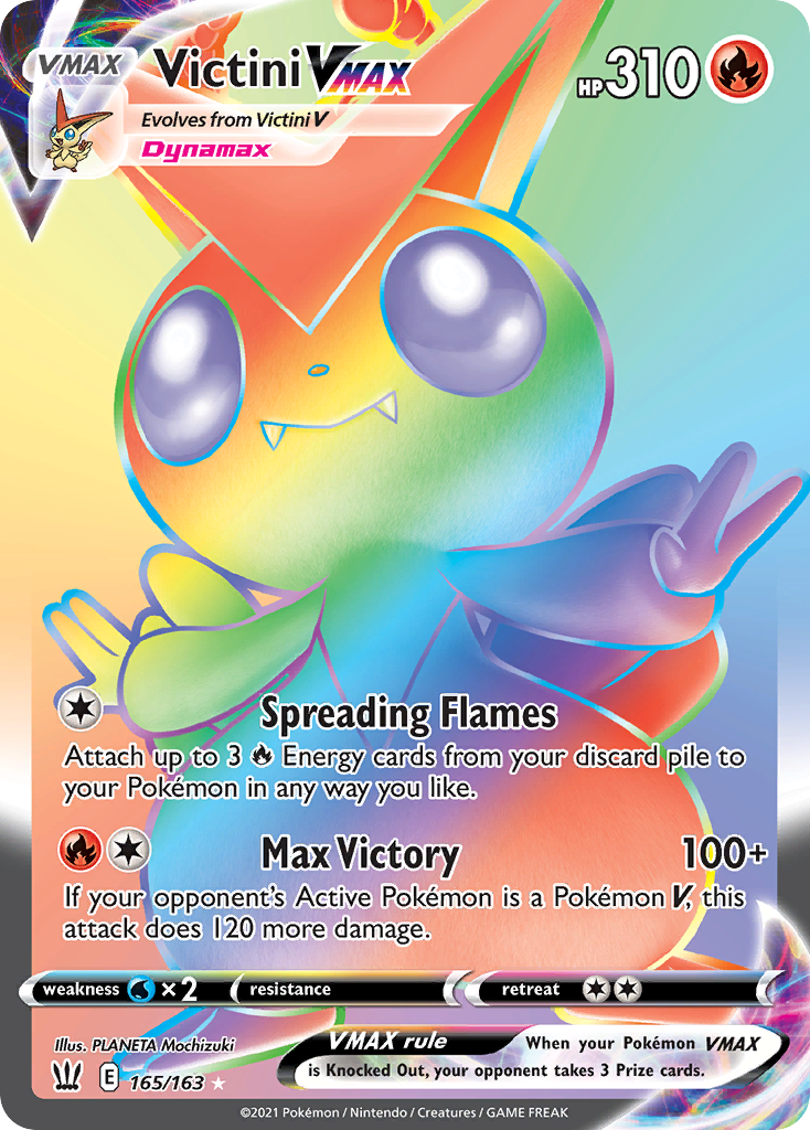Victini VMAX Pokémon kartı, Battle Styles, BST #165