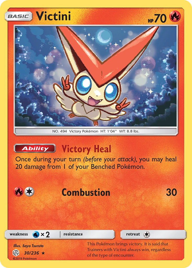 Victini Pokémon kartı, Cosmic Eclipse, CEC #30