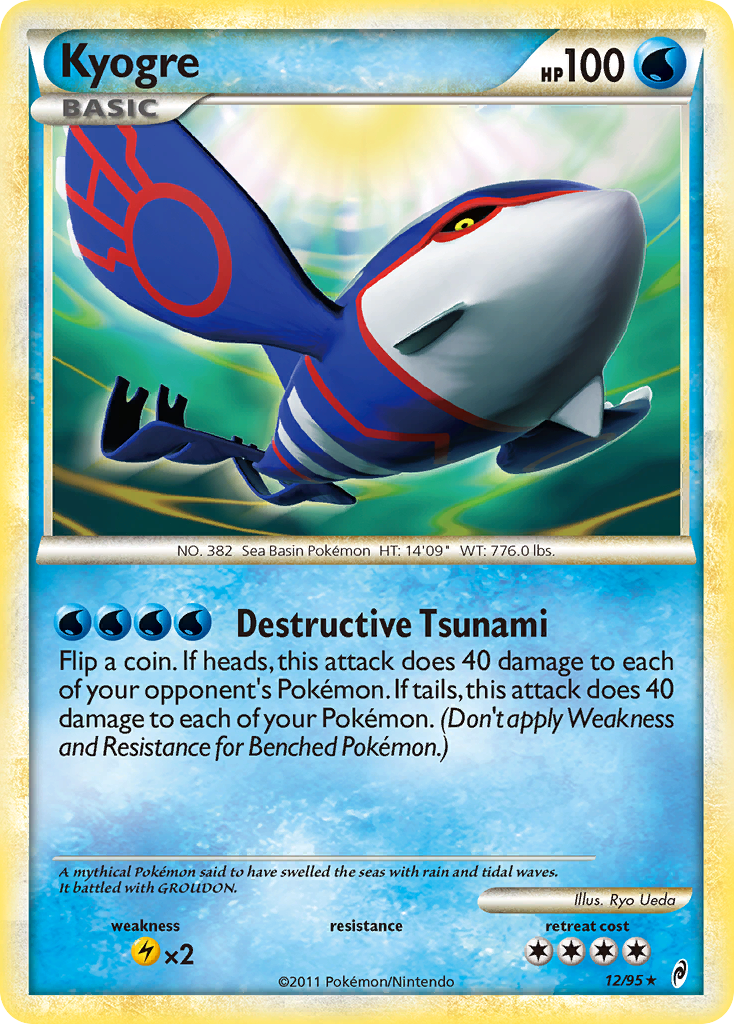Kyogre Pokémon kartı, Call of Legends, CL #12