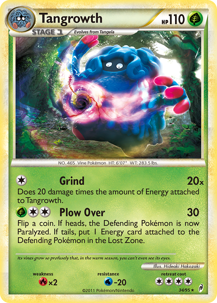 Tangrowth Pokémon kartı, Call of Legends, CL #34