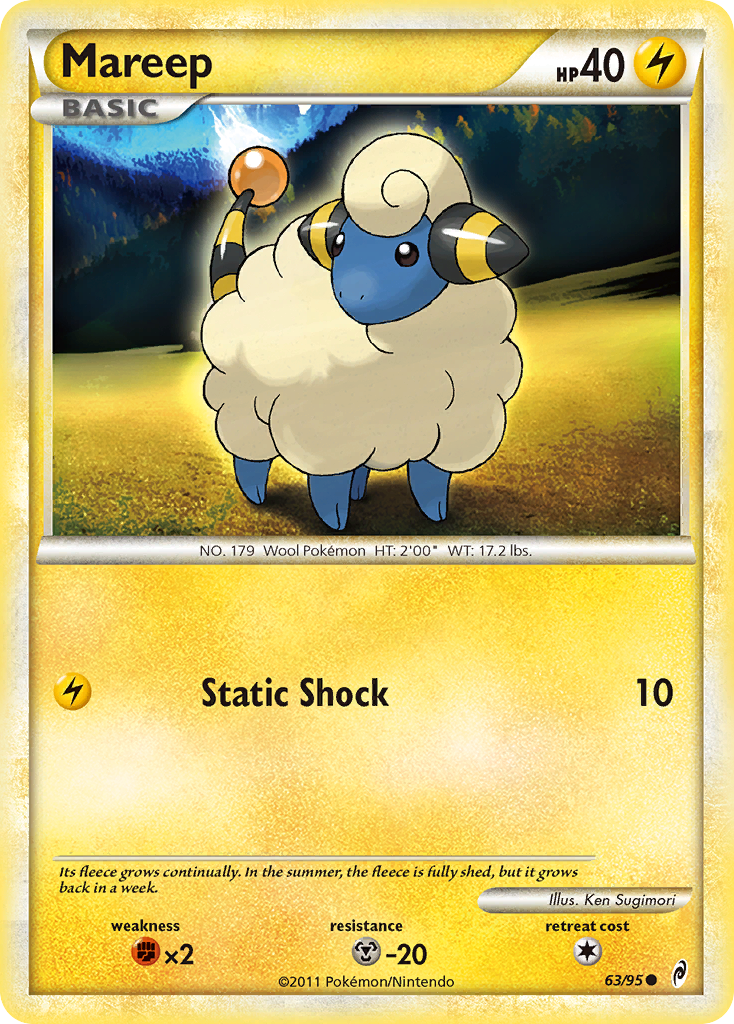 Mareep Pokémon kartı, Call of Legends, CL #63