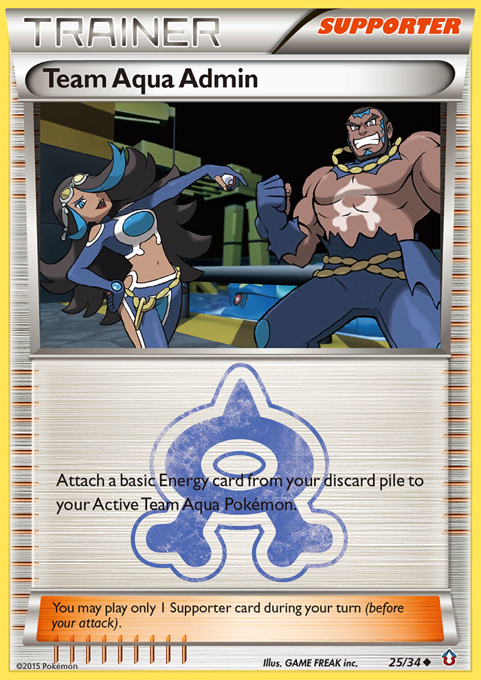 Team Aqua Admin Pokémon kartı, Double Crisis, DCR #25