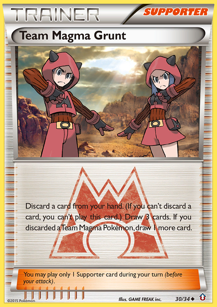 Team Magma Grunt Pokémon kartı, Double Crisis, DCR #30