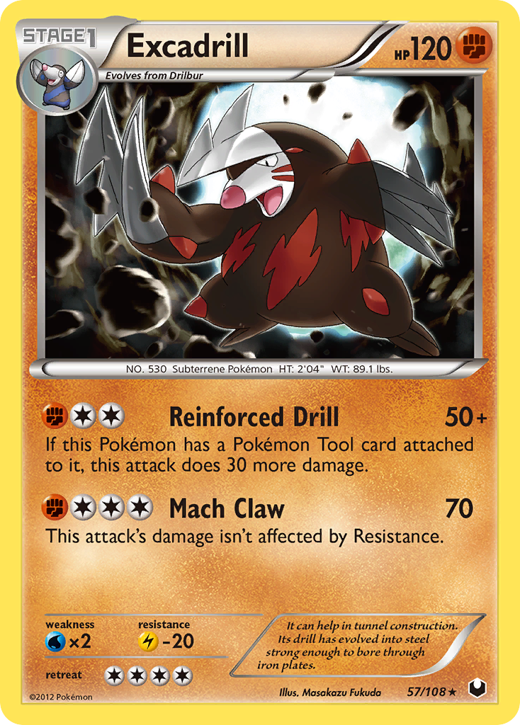 Excadrill Pokémon kartı, Dark Explorers, DEX #57