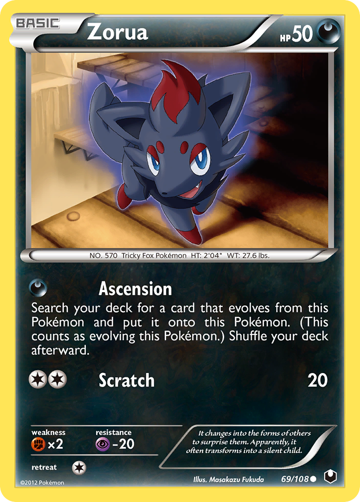 Zorua Pokémon kartı, Dark Explorers, DEX #69