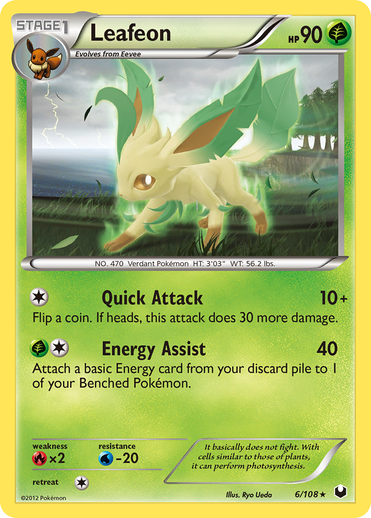 Leafeon Pokémon kartı, Dark Explorers, DEX #6