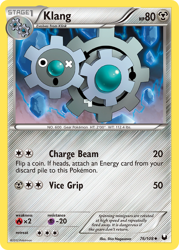 Klang Pokémon kartı, Dark Explorers, DEX #76
