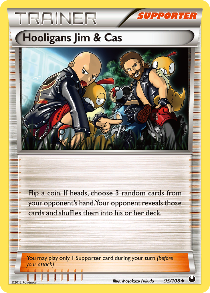 Hooligans Jim & Cas Pokémon kartı, Dark Explorers, DEX #95