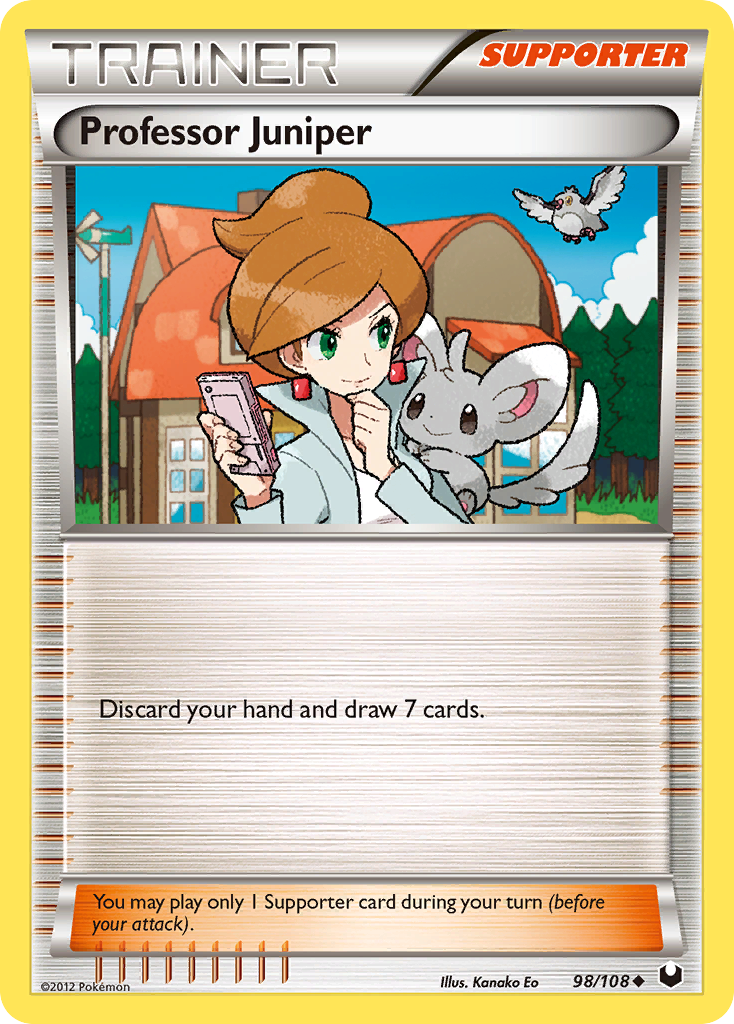 Professor Juniper Pokémon kartı, Dark Explorers, DEX #98