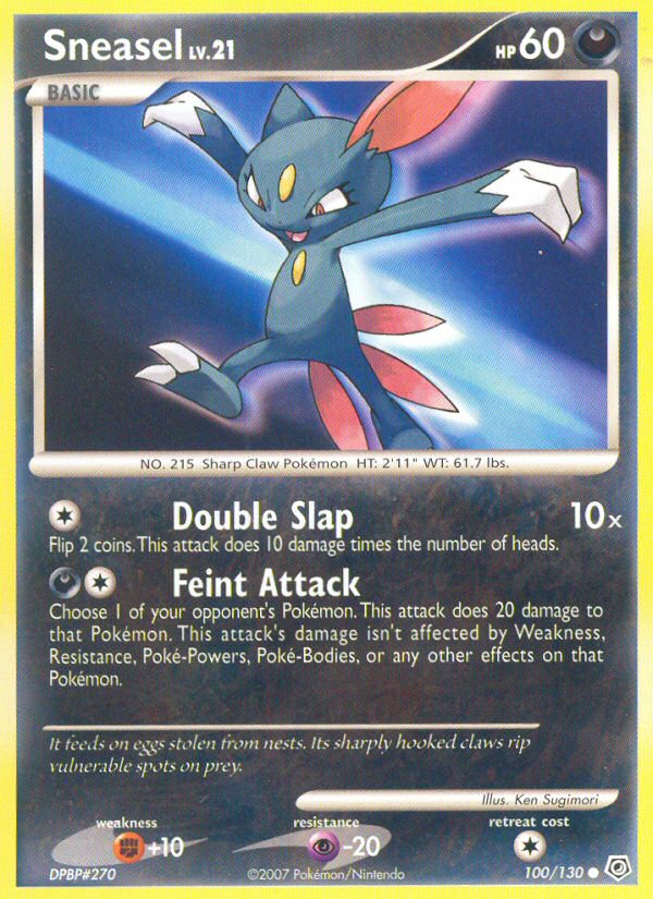 Sneasel Pokémon kartı, Diamond & Pearl, DP #100