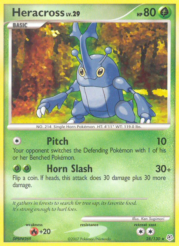 Heracross Pokémon kartı, Diamond & Pearl, DP #28