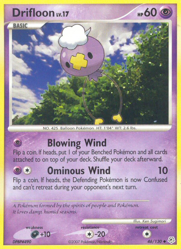 Drifloon Pokémon kartı, Diamond & Pearl, DP #46