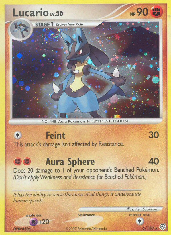 Lucario Pokémon kartı, Diamond & Pearl, DP #6