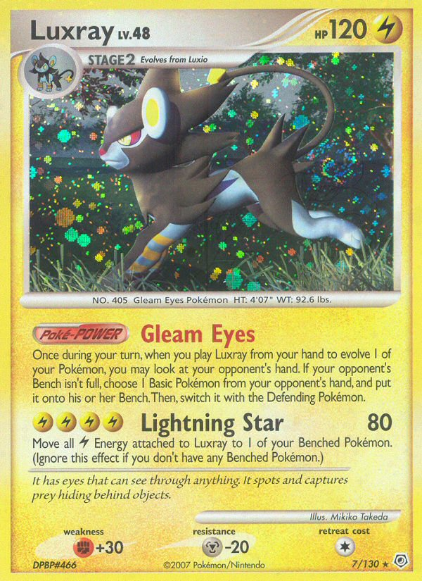 Luxray Pokémon kartı, Diamond & Pearl, DP #7