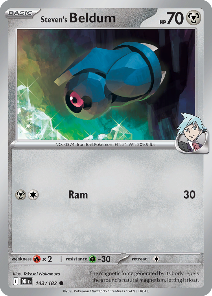 Steven's Beldum Pokémon kartı, Destined Rivals, DRI #143
