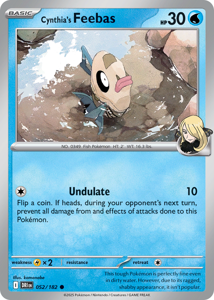 Cynthia's Feebas Pokémon kartı, Destined Rivals, DRI #52