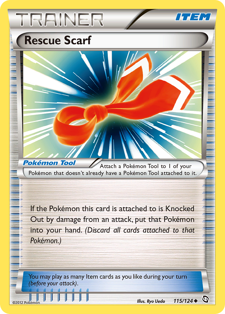Rescue Scarf Pokémon card, Dragons Exalted, DRX #115