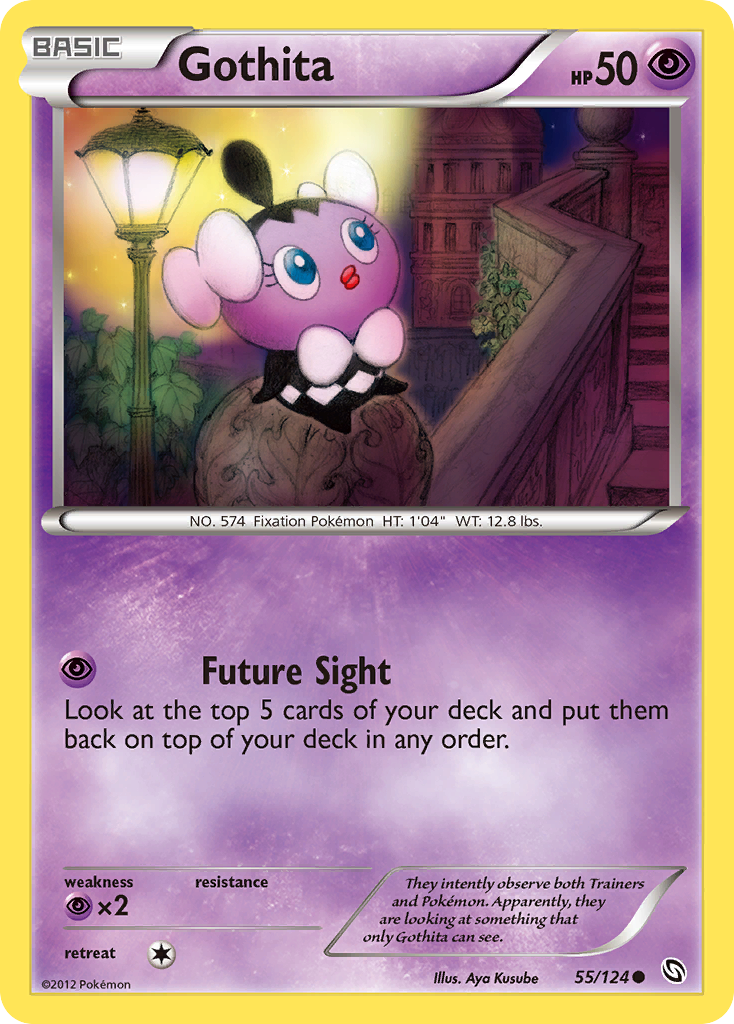 Gothita Pokémon card, Dragons Exalted, DRX #55