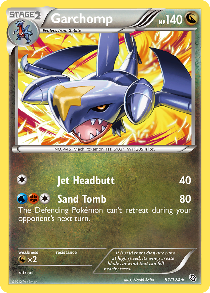 Garchomp Pokémon kartı, Dragons Exalted, DRX #91